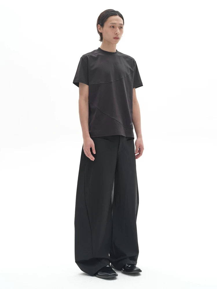 DRAPED SIDE STRIPE PANTS
