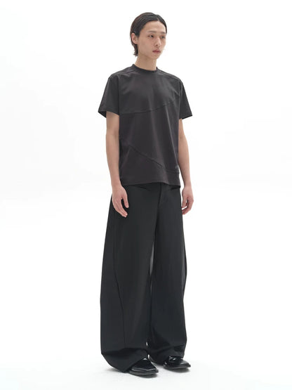 DRAPED SIDE STRIPE PANTS