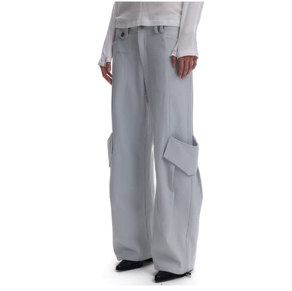 CASUAL WAFFLE-WEAVE POCKET PANTS
