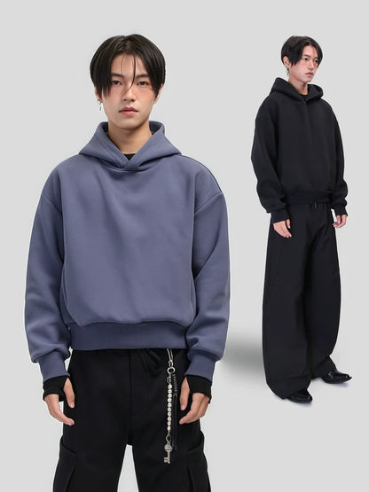 BLUE MIST BOXY HOODIE