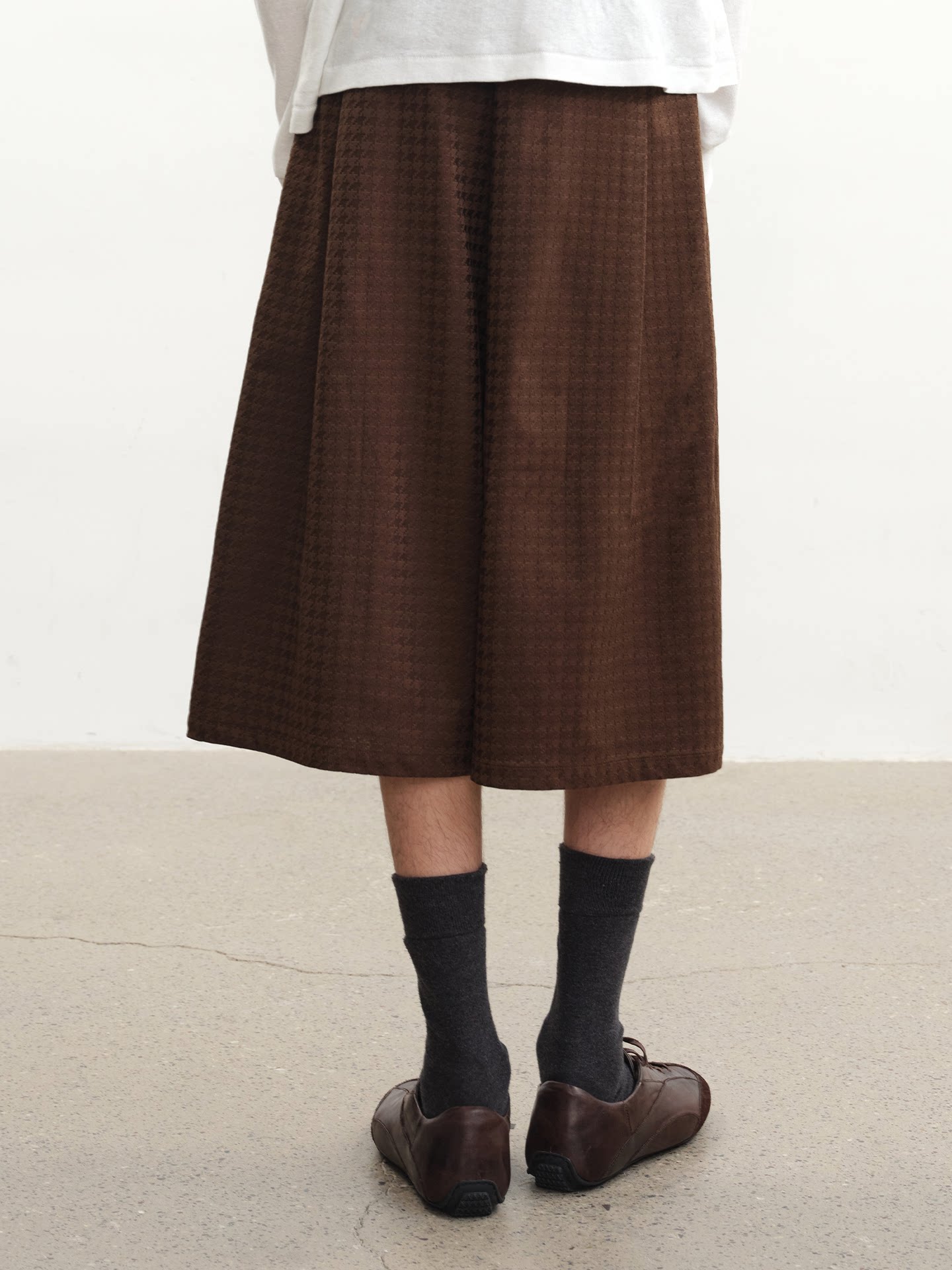 MULTICOLOR PLEATED CHAMBRAY PANTS
