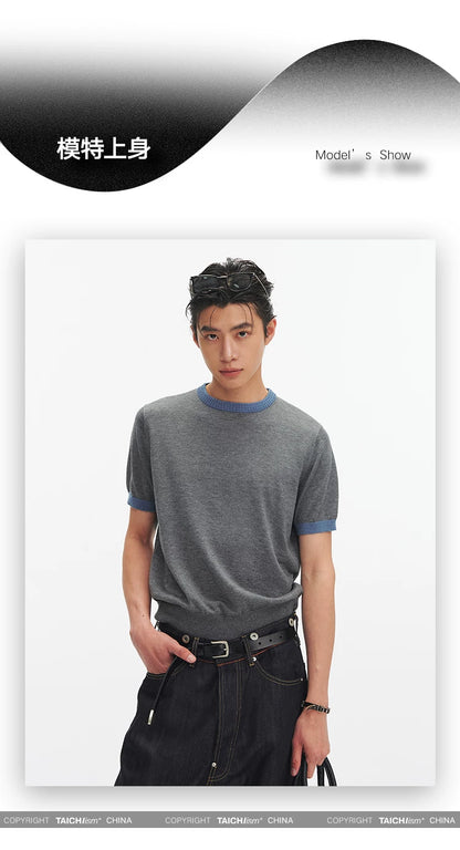 CASHMERE BLEND RINGER TEE