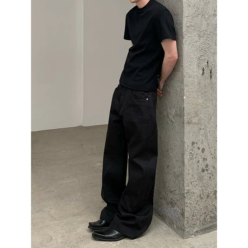 UNSTRIPPED BLACK STRAIGHT JEANS