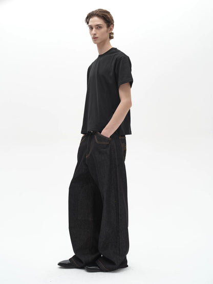 EMBROIDERED POCKET JEANS