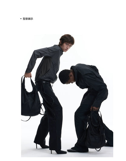MAGNETIC NYLON COMMUTER TOTE