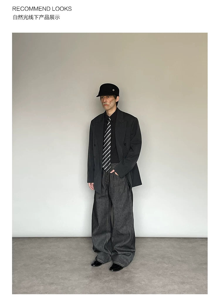 VINTAGE WIDE-LEG COMMUTER PANTS