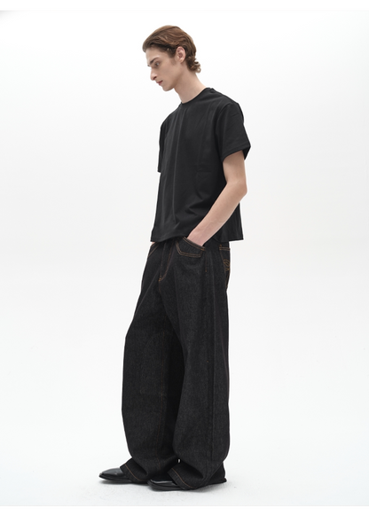 EMBROIDERED POCKET JEANS