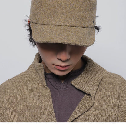 WOOL FLAT TOP CAP 17
