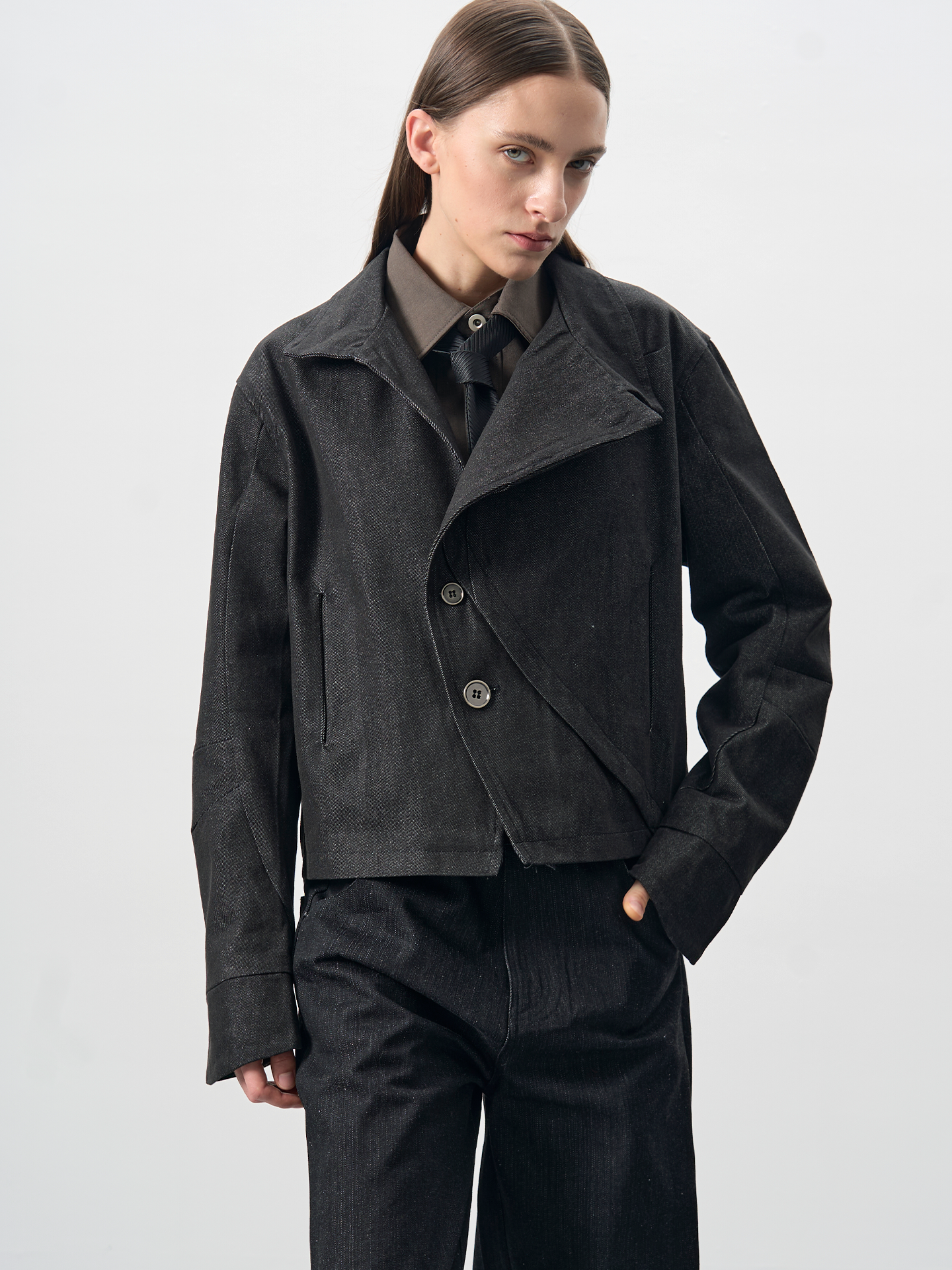 CROPPED DENIM JACKET