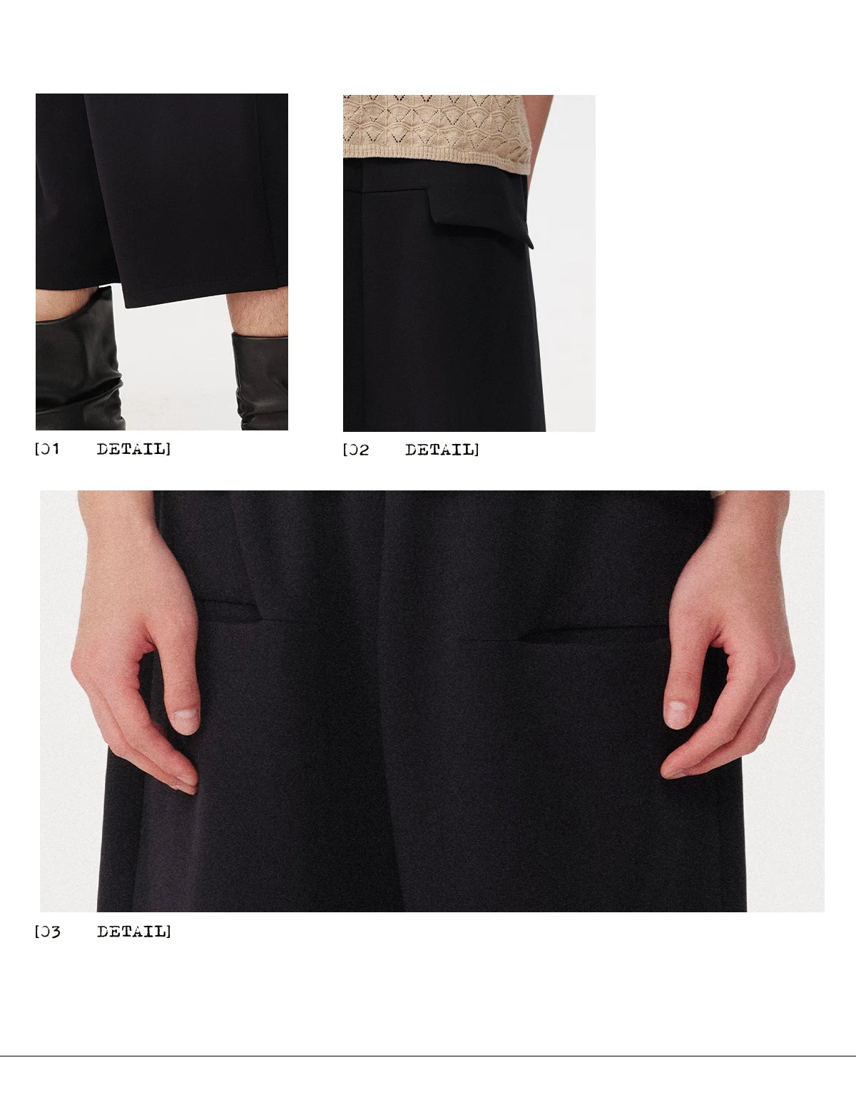 LOW-RISE POCKET SHORTS