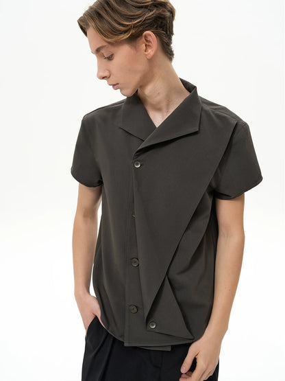 DECONSTRUCTED PLEATED SHIRT