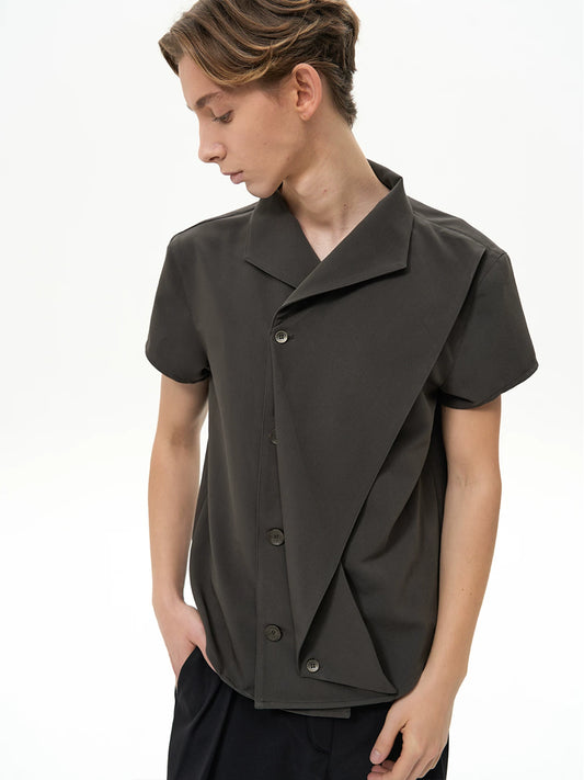 DECONSTRUCTED PLEATED SHIRT