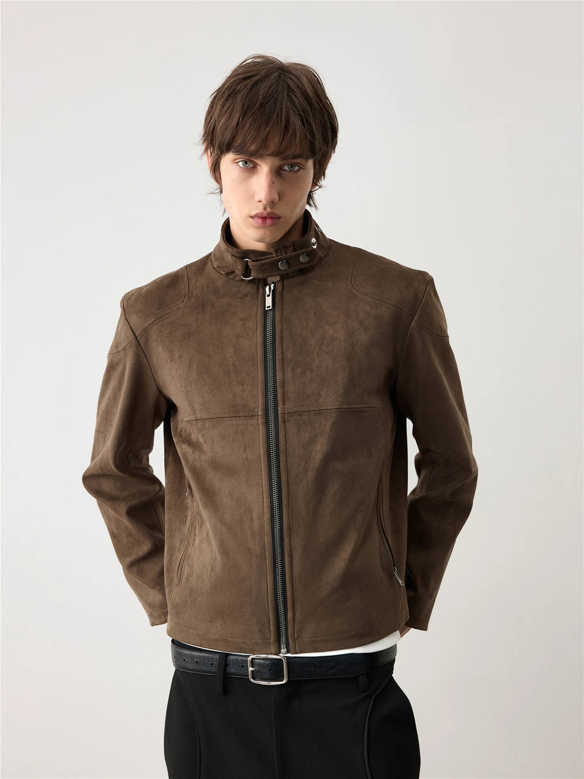 DECONSTRUCTED SUEDE JACKET