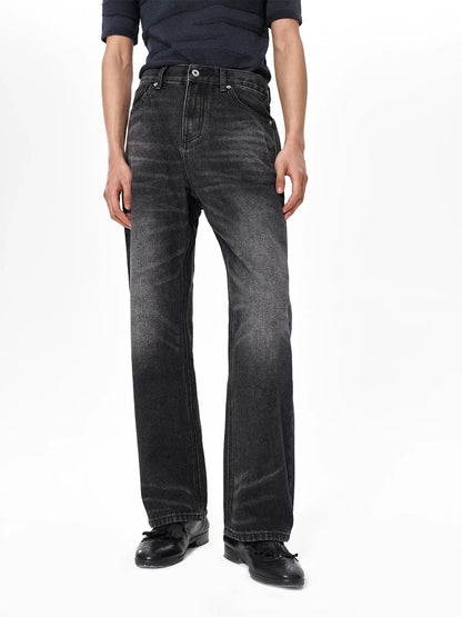 WASH BLACK DENIM PANTS
