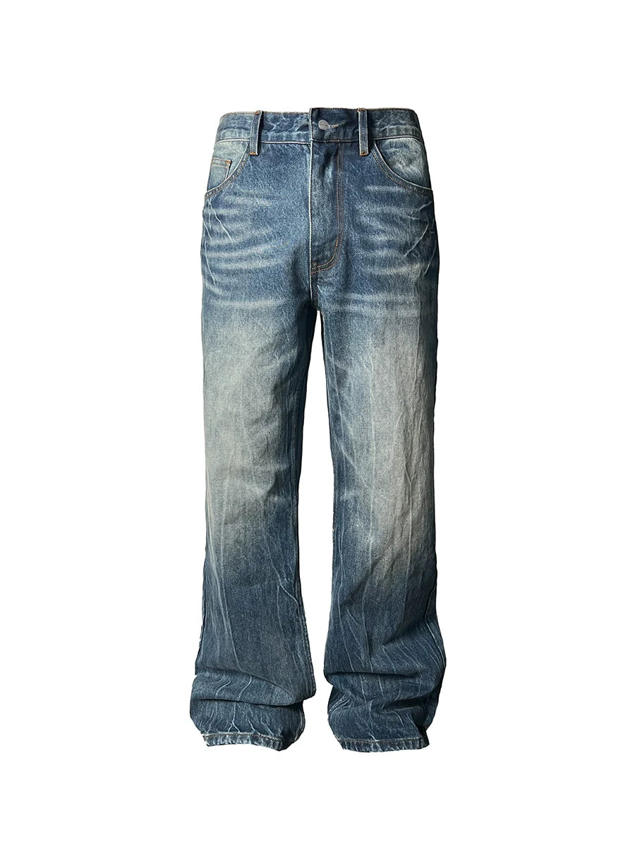 LIGHTNING BURST HEAVY WASH JEANS