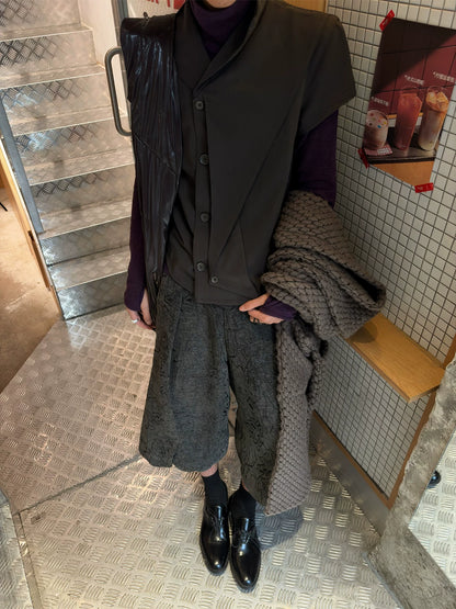 DECONSTRUCTED PLEATED SHIRT
