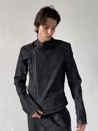 GENUINE COWHIDE SLIM-FIT JACKET