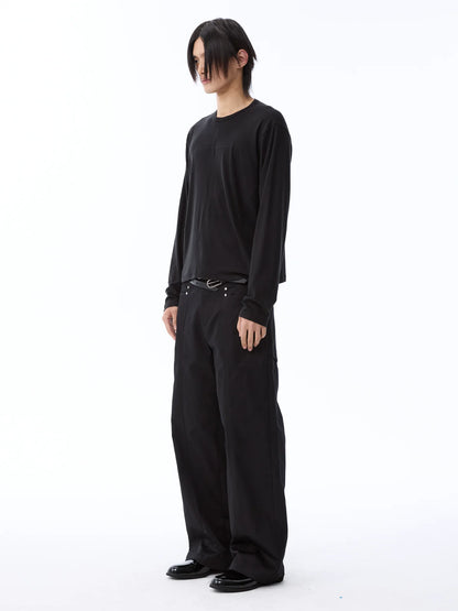 DECONSTRUCTED RAW-EDGE JEANS