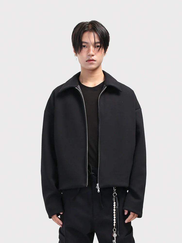 MINIMALIST BOXY SWEATSHIRT JACKET