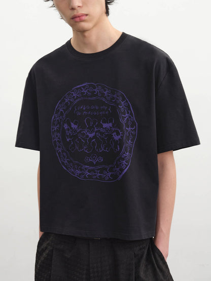 VINTAGE BUNNY PRINT TEE