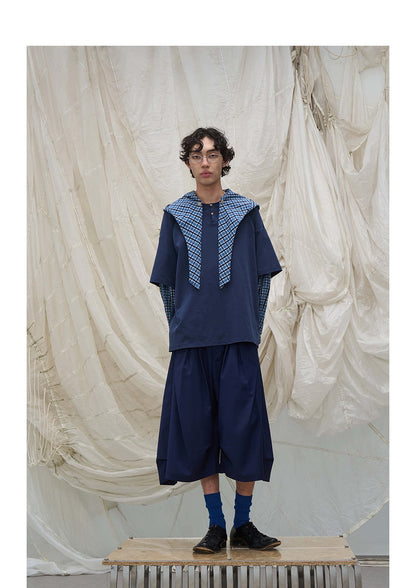 ELEGANT DRAPED PLEATED PANTS