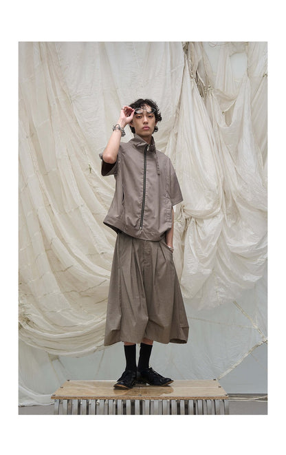 ELEGANT DRAPED PLEATED PANTS