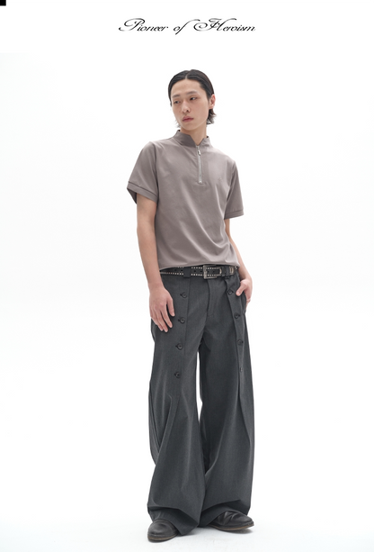 ICE SILK STAND-UP COLLAR POLO