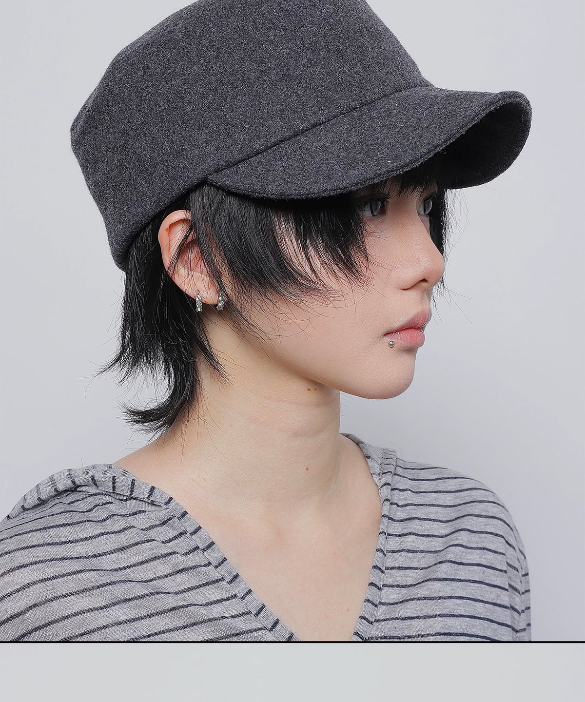 WOOL FLAT TOP CAP 8
