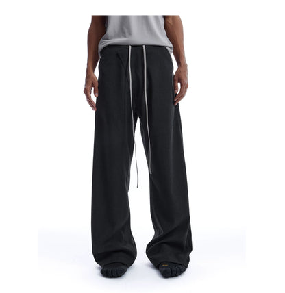 3D SLANT PLACKET CASUAL PANTS