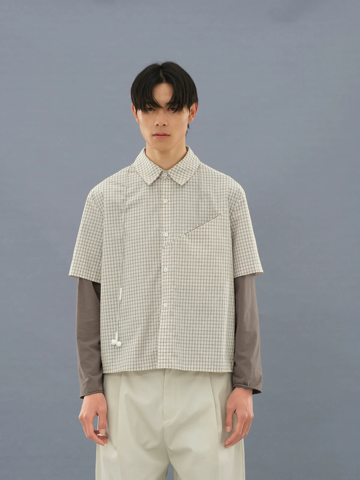 PLAID SHORT SLEEVE SHIRT