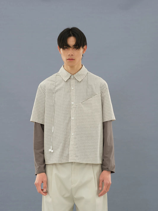 PLAID SHORT SLEEVE SHIRT