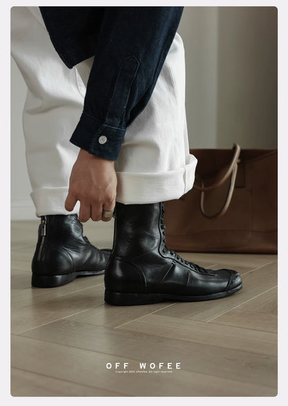 BLACK SUEDE BOXING SHOES
