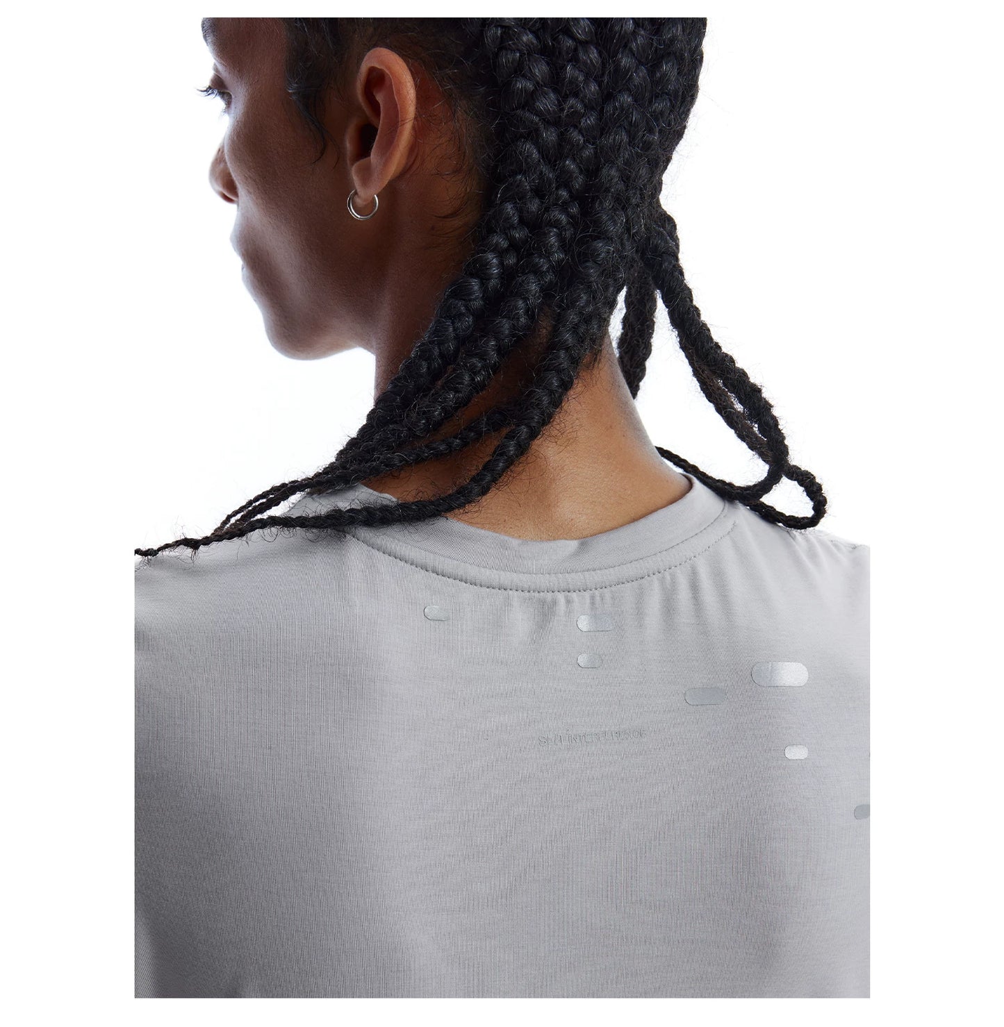 TENCEL WOOL PRINTED CROP TEE