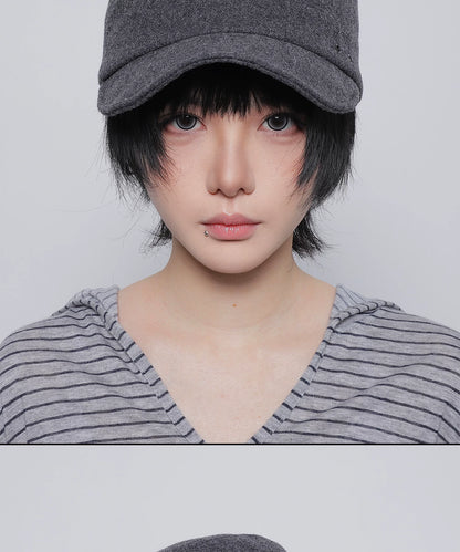 WOOL FLAT TOP CAP 7
