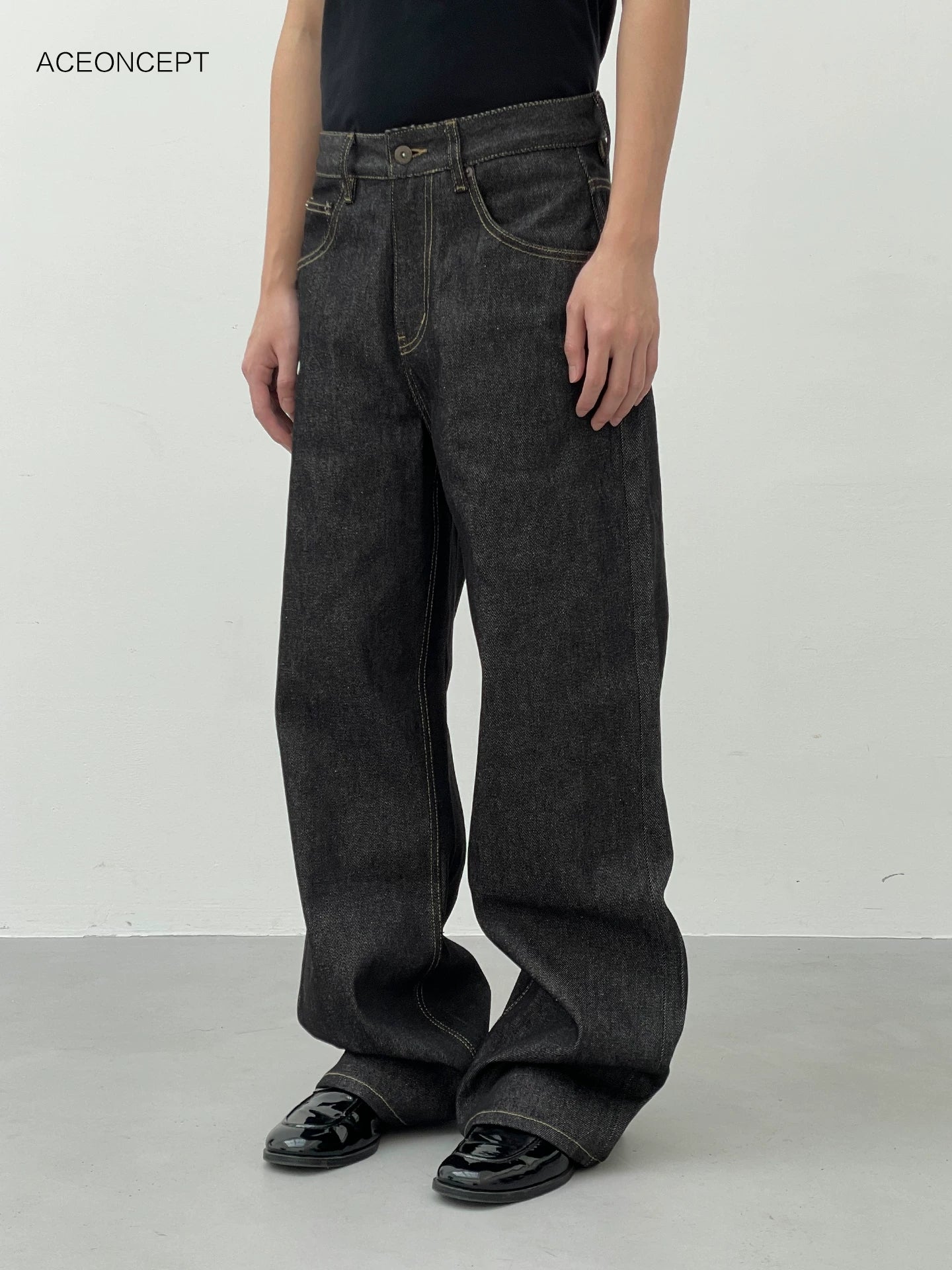 VINTAGE WIDE-LEG COMMUTER PANTS