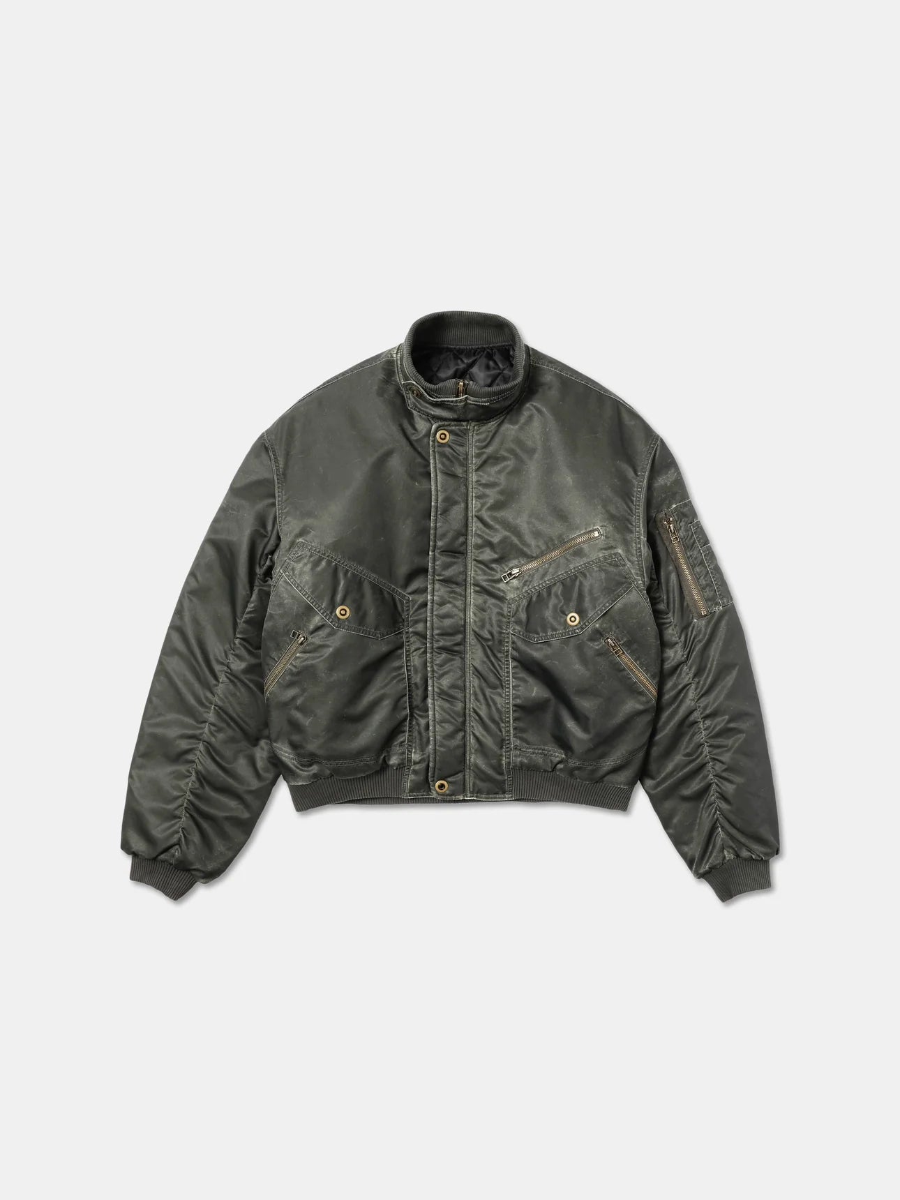 WASHED COTTON BOMBER JACKET