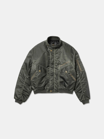 WASHED COTTON BOMBER JACKET