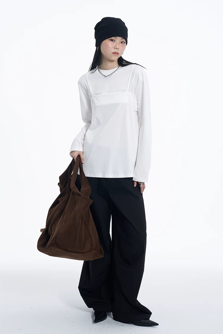SUEDE TOUCH OVERSIZED TOTE BAG 10
