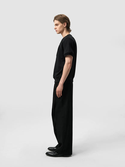 V-NECK DOUBLE LAYER T-SHIRT