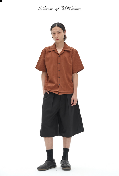 BOXY PLEATED SHIRT