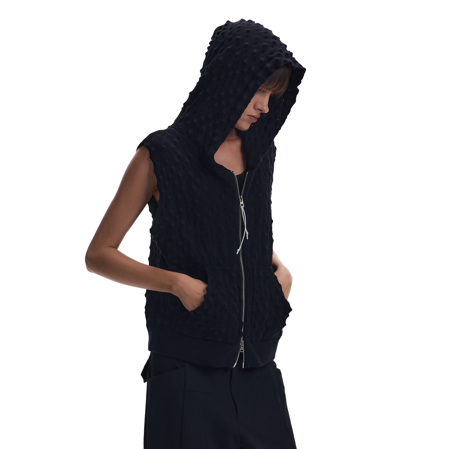 BREATHABLE TEXTURED CASUAL CARDIGAN