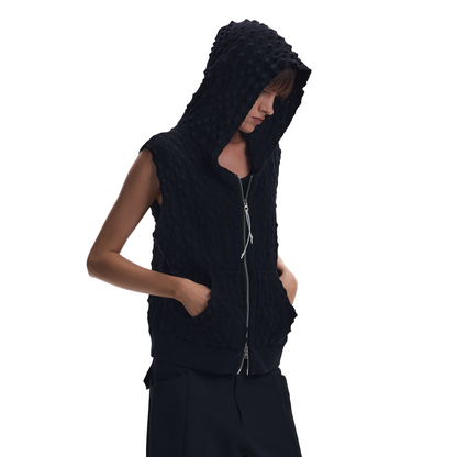 BREATHABLE TEXTURED CASUAL CARDIGAN