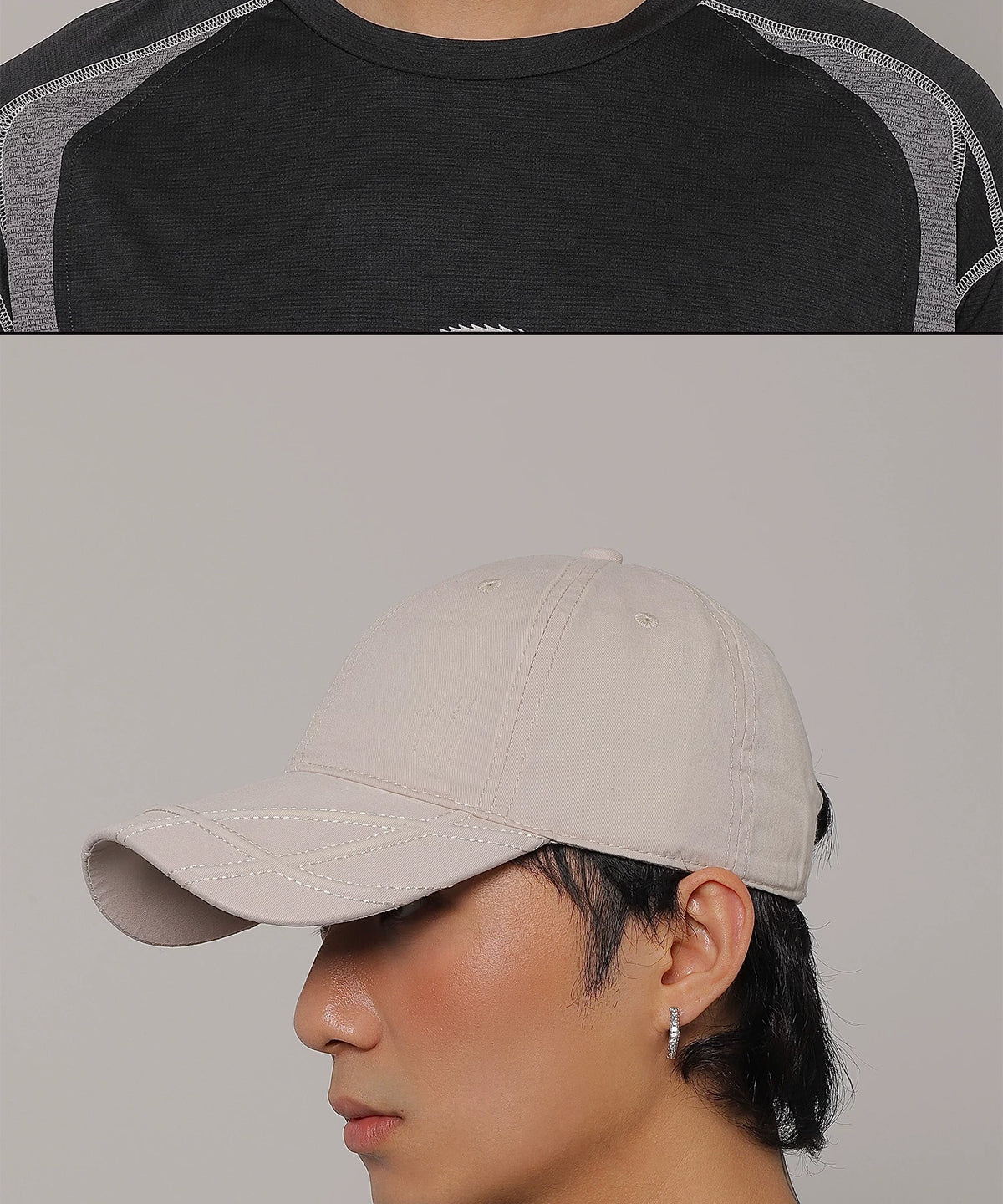 SCULPTED BRIM WASHED CAP 22