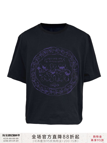 VINTAGE BUNNY PRINT TEE