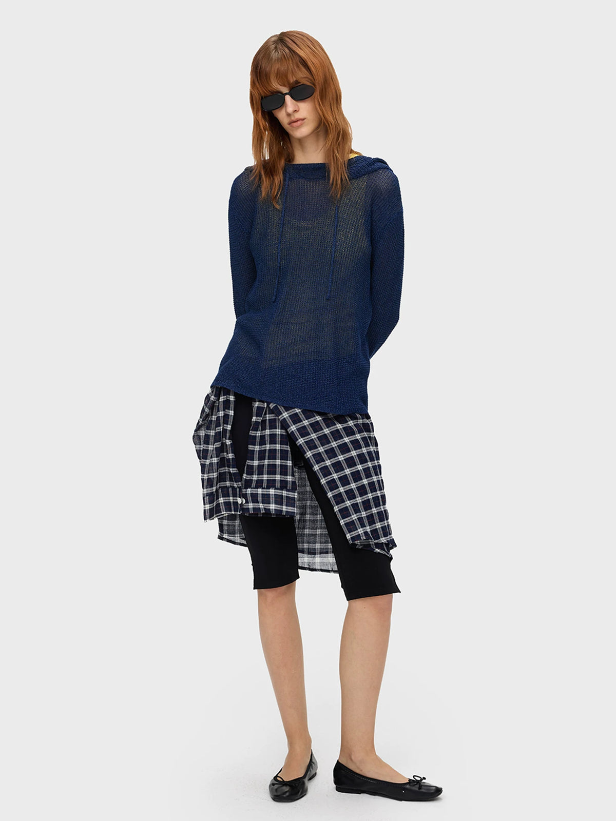 WASHI BLEND SHEER KNIT HOODIE 12