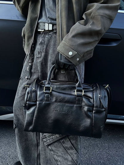 RETRO LEATHER MINI BOSTON
