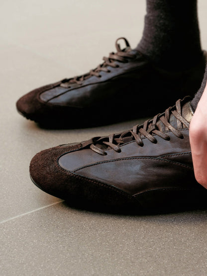 DECONSTRUCTED LEATHER SHOES