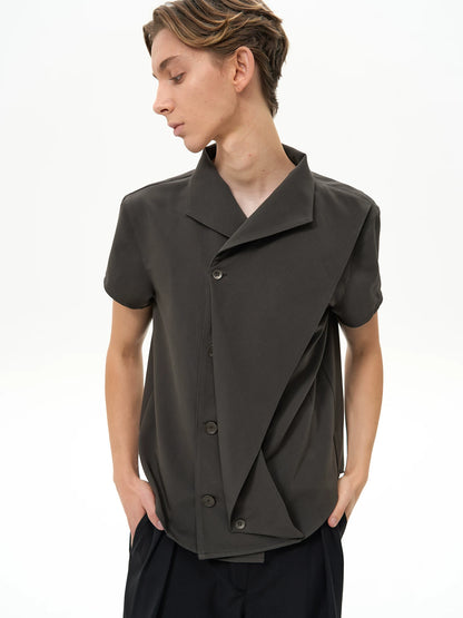 DECONSTRUCTED PLEATED SHIRT