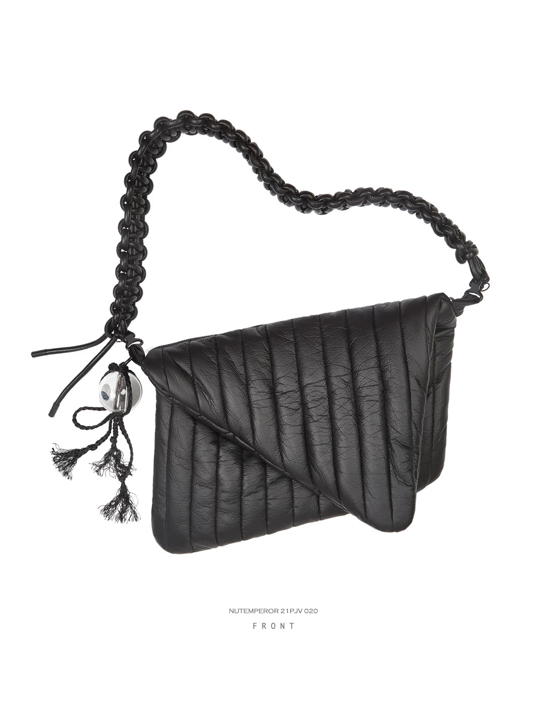 FAUX LEATHER CROSSBODY LAPTOP BAG