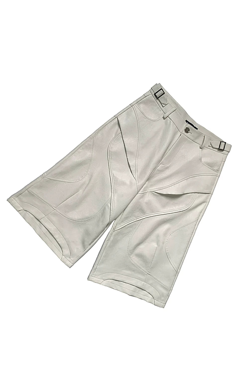 DECONSTRUCTED PU LEATHER PANTS